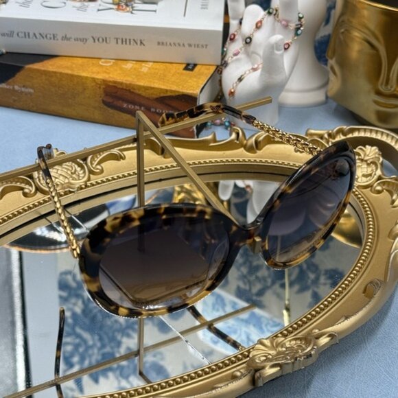 🆕 VIVIENNE WESTWOOD 🧿 NWOT VW793 Round Tortoise Shell Sunglasses - Gold Havana - Picture 13 of 16